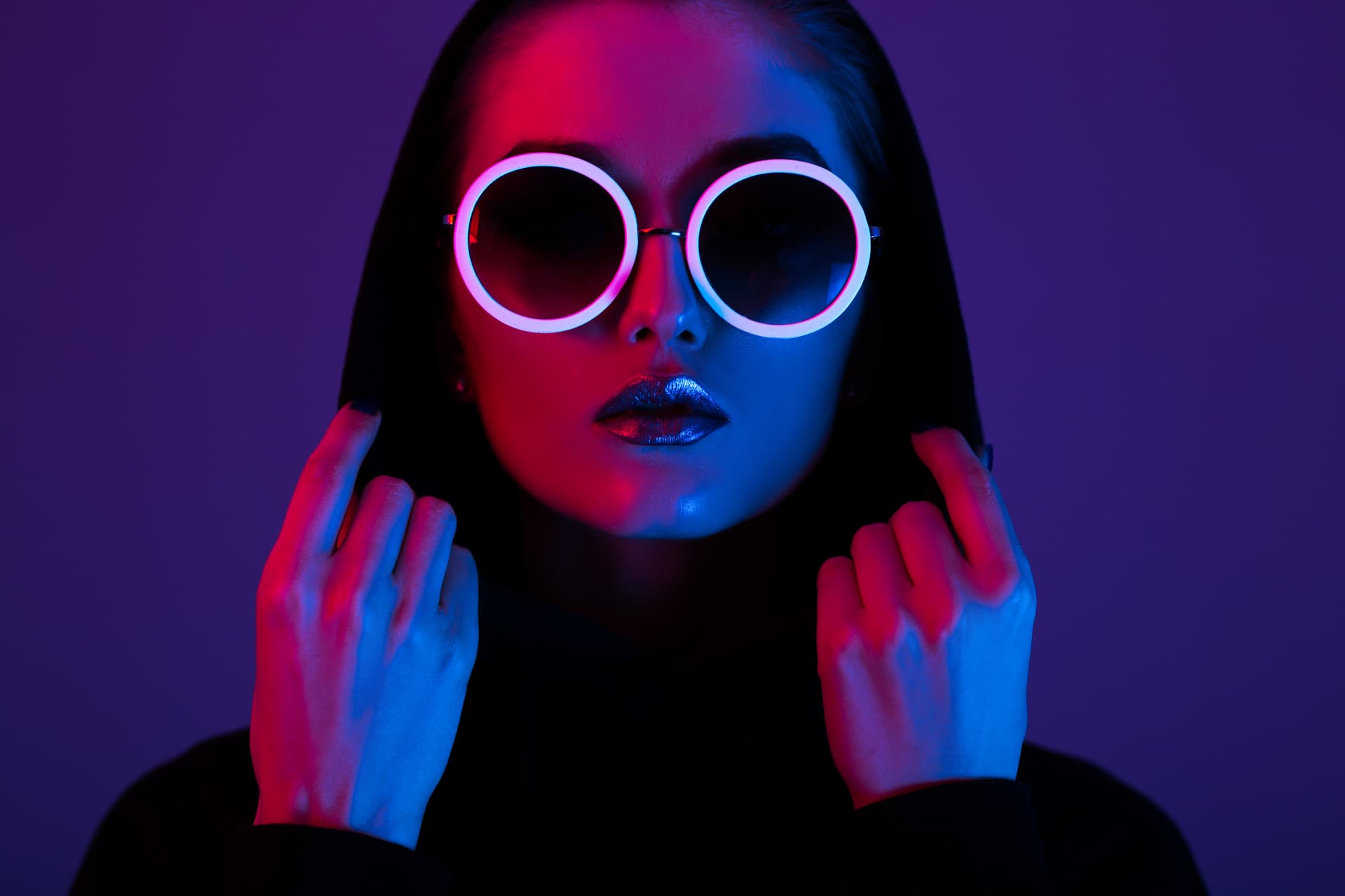 Creative in neon light